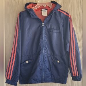 Adidas Boys Blue Hoodie Jacket